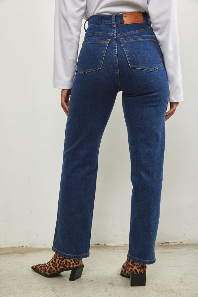 מכנסי ג'ינס גולדי ארוך כחול