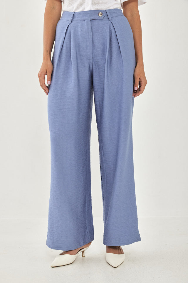 מכנסיים מחוייטים האני כחולים