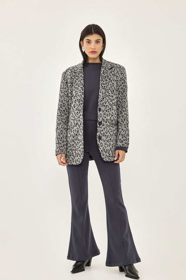 סווטשירט ליבי פרנץ' טרי כריות נשלפות כחול נייבי