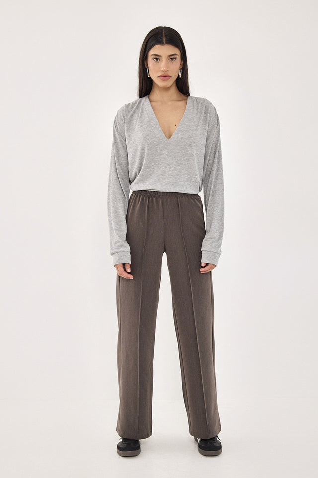 מכנסיים מחוייטים ליונס גומי אפור כהה