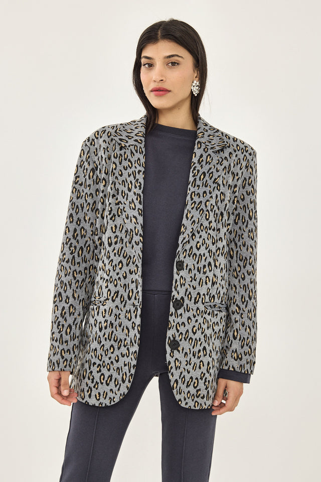 סווטשירט ליבי פרנץ' טרי כריות נשלפות כחול נייבי