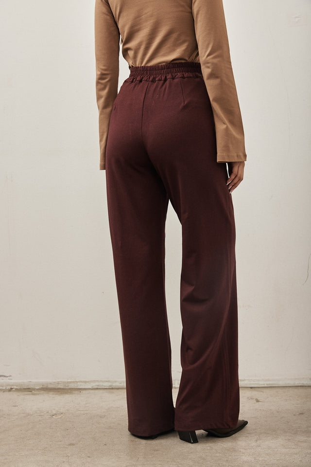 מכנסי מרין מודל מחויטים בורדו