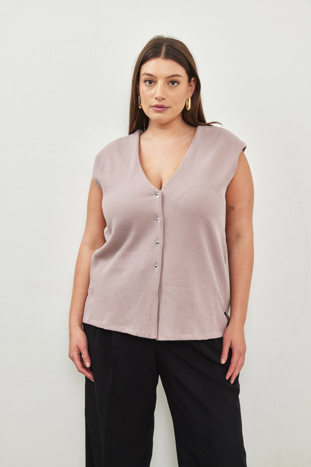 ווסט וופל דוני כפתורים גליטר שחור