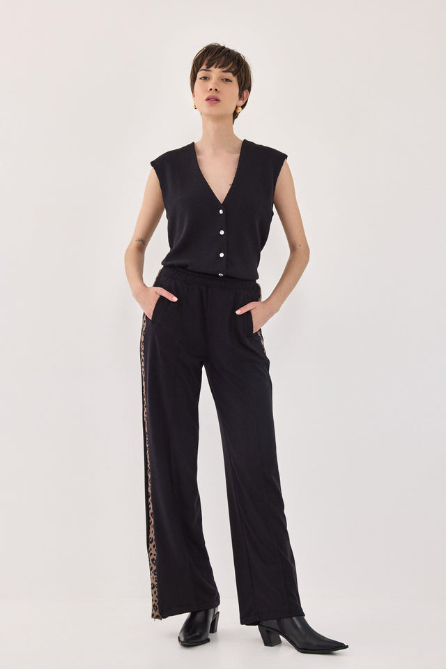 ווסט וופל דוני כפתורים גליטר שחור