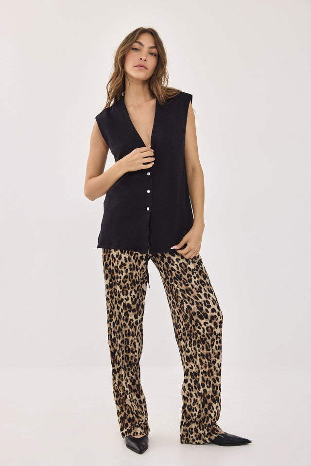 ווסט וופל דוני כפתורים גליטר שחור