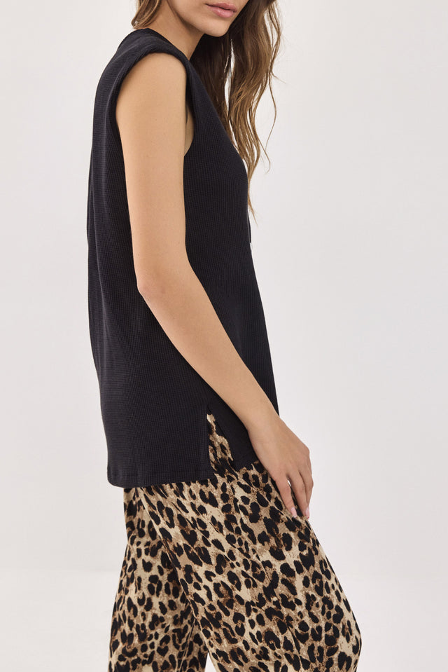 ווסט וופל דוני כפתורים גליטר שחור