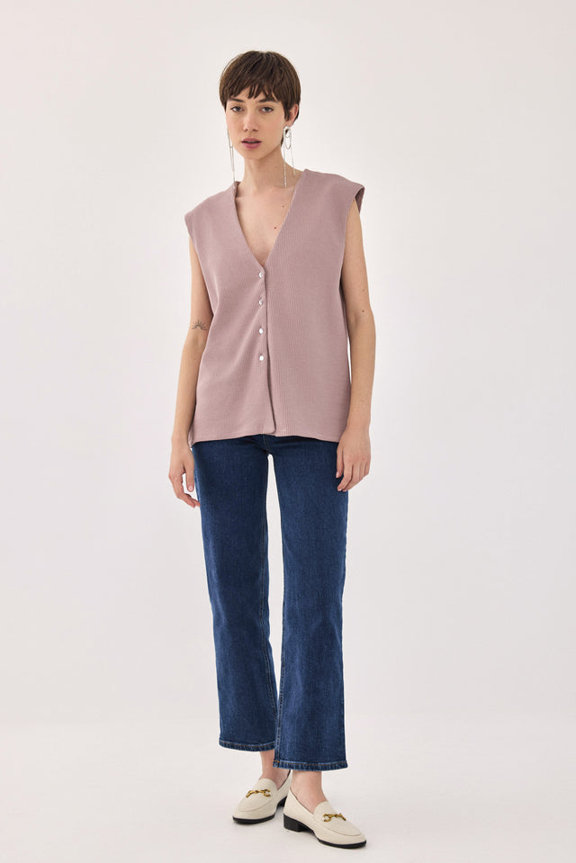 ווסט וופל דוני כפתורים גליטר ורוד עתיק