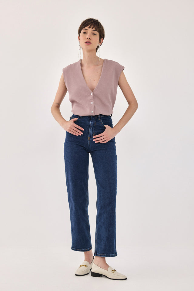 ווסט וופל דוני כפתורים גליטר ורוד עתיק