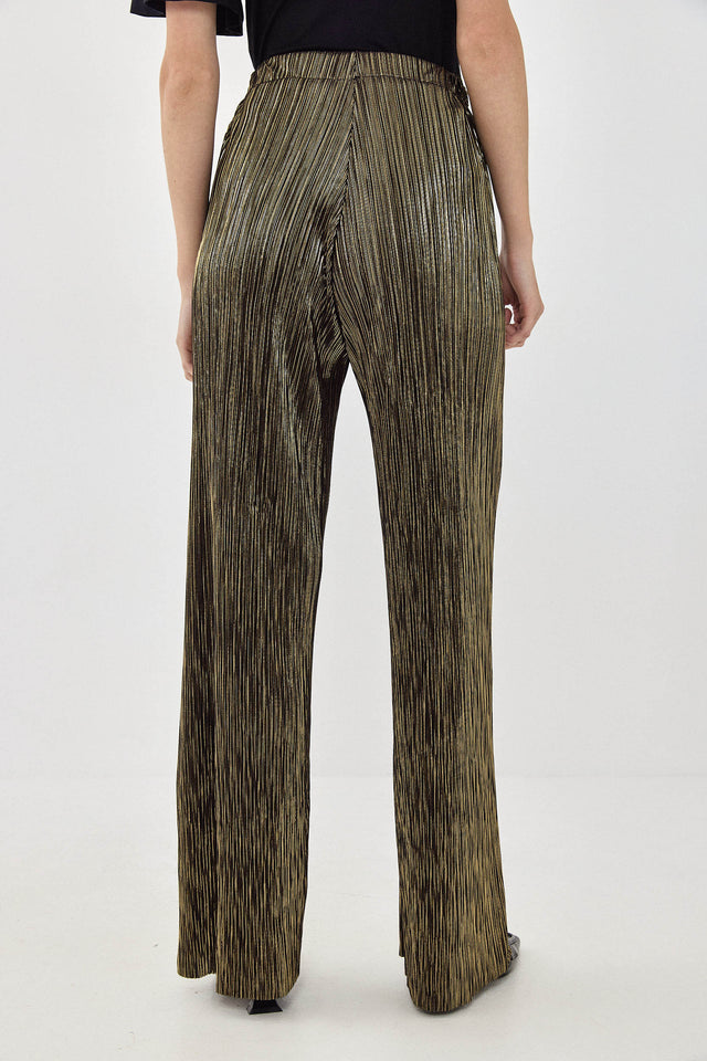 מכנסי ספיריט מתרחבים פליסה LIGHT שחור זהב