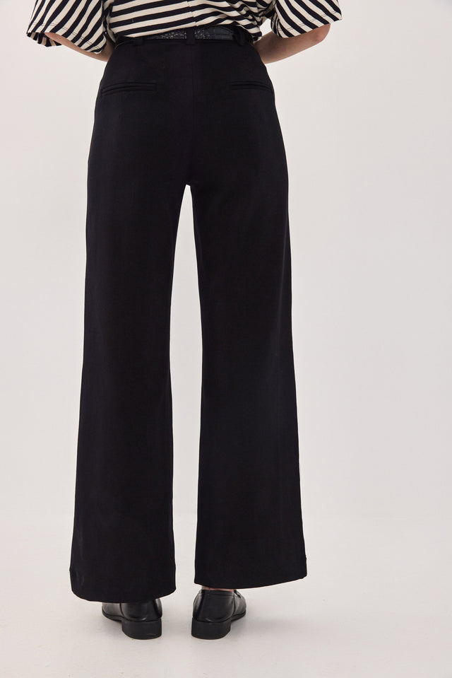 מכנסיים מחוייטים אקלייר ריב כיסים אפורים