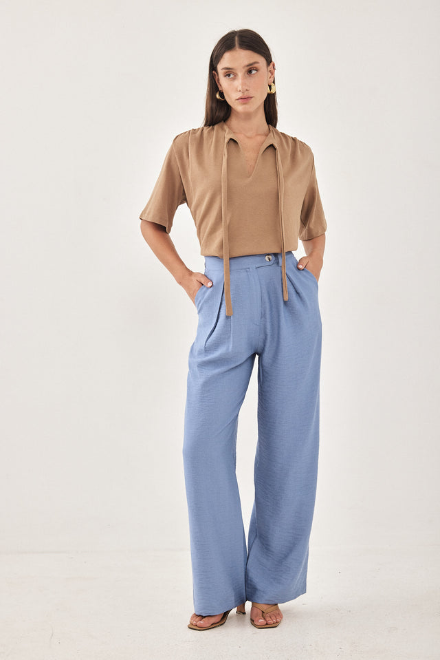 מכנסיים מחוייטים האני כחולים