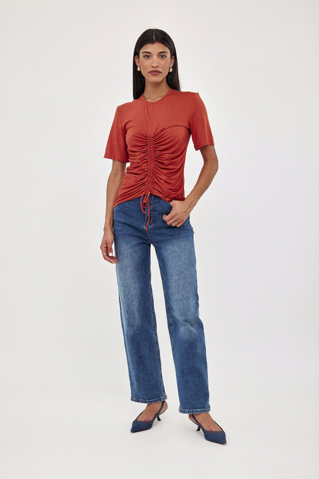 חולצת סילבי מסילה חוטים חמרה