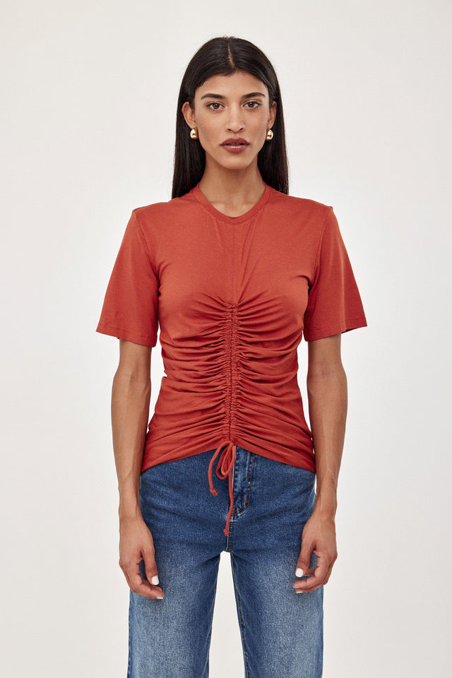 חולצת סילבי מסילה חוטים חמרה