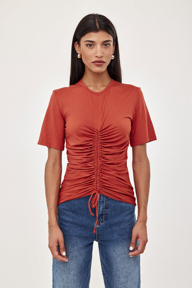 חולצת סילבי מסילה חוטים חמרה