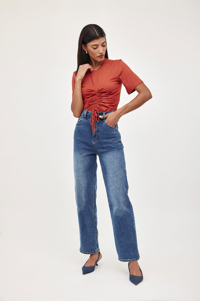 חולצת סילבי מסילה חוטים חמרה