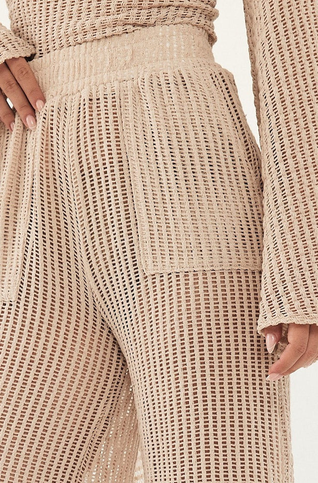 מכנסי סיציליה קרושה מתרחבים מוקה