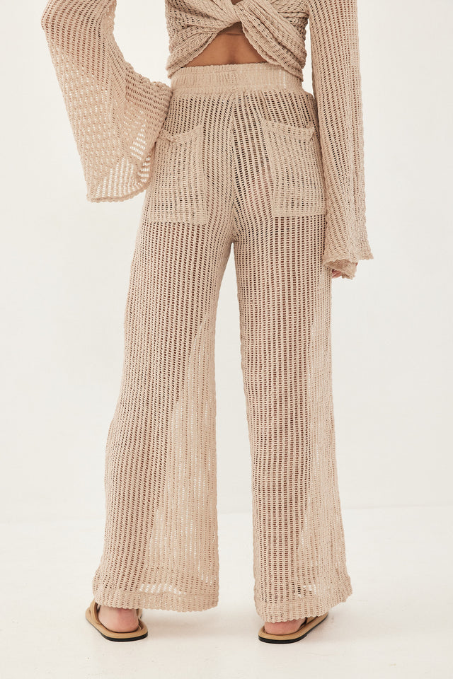 מכנסי סיציליה קרושה מתרחבים מוקה