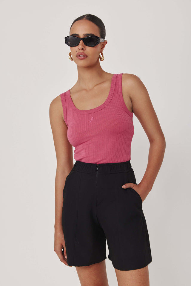 מכנסיים מחוייטים בייגל ברמודה רוכסן שחורים