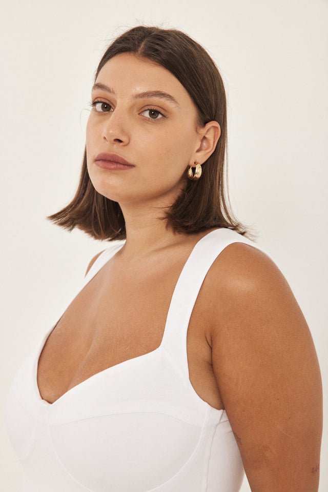 בגד גוף CURVE מחוך קאפים גופייה שחור