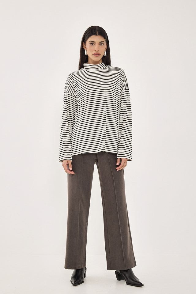 מכנסיים מחוייטים ליונס גומי אפור כהה