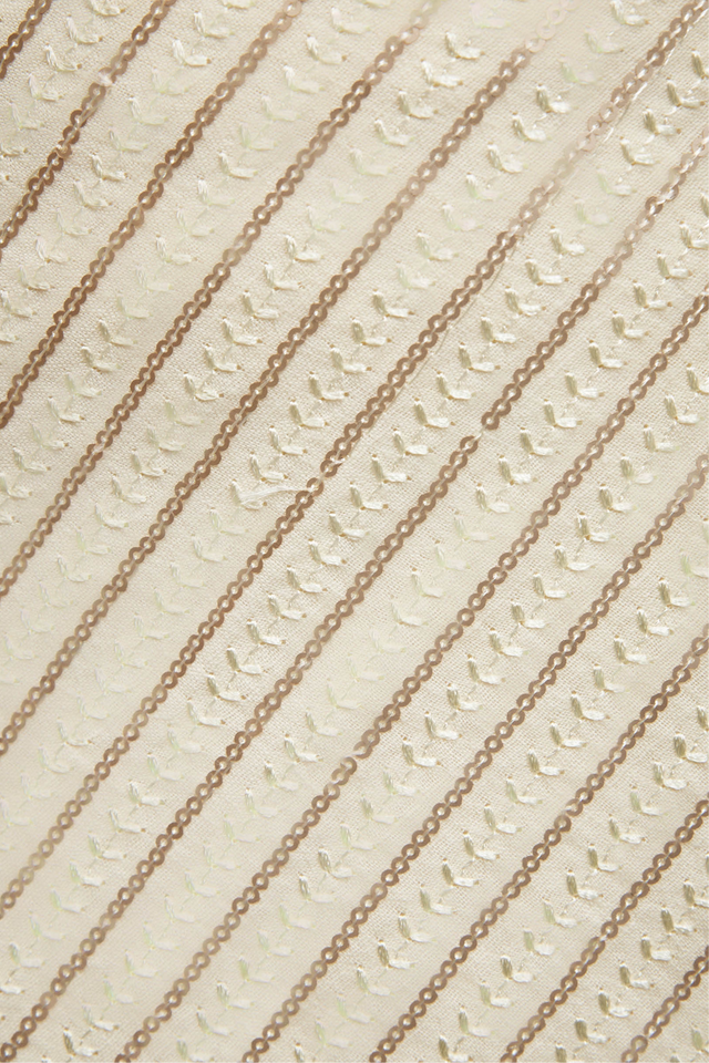 חצאית מעטפת אושן קשירה מיני דיטייל פייטים חמאה