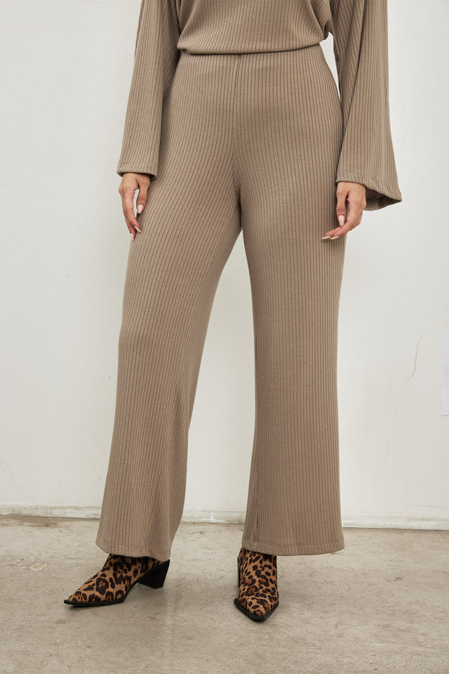 מכנסי סריג פריז אבן