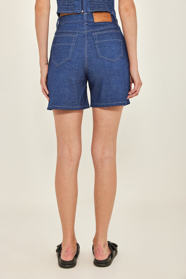 מכנסי ברמודה ספיישל ג'ינס כחולים