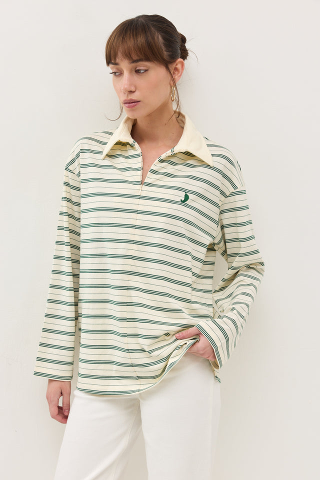 חולצת וונט ספייסי פסים ירוק