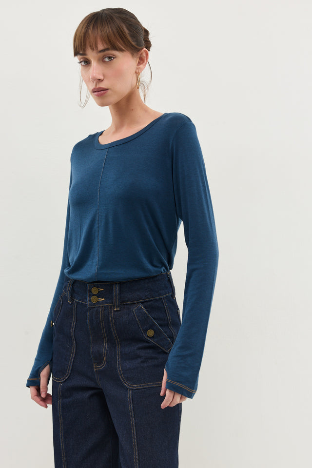 חולצת דונאטס תיפורים כחולה