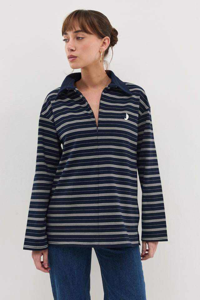 חולצת וונט ספייסי פסים נייבי