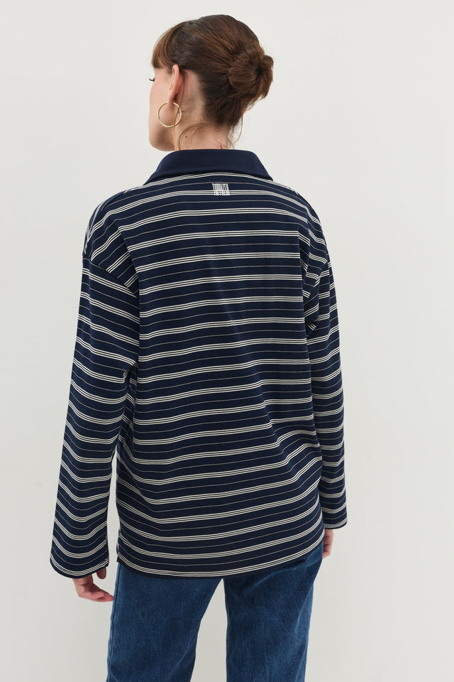 חולצת וונט ספייסי פסים נייבי