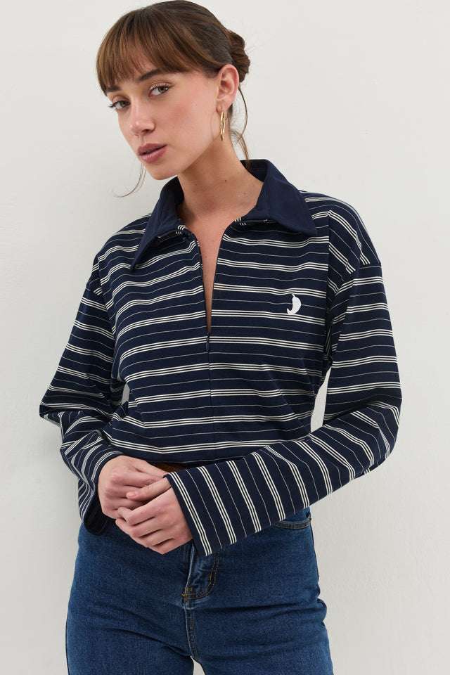 חולצת וונט ספייסי פסים נייבי