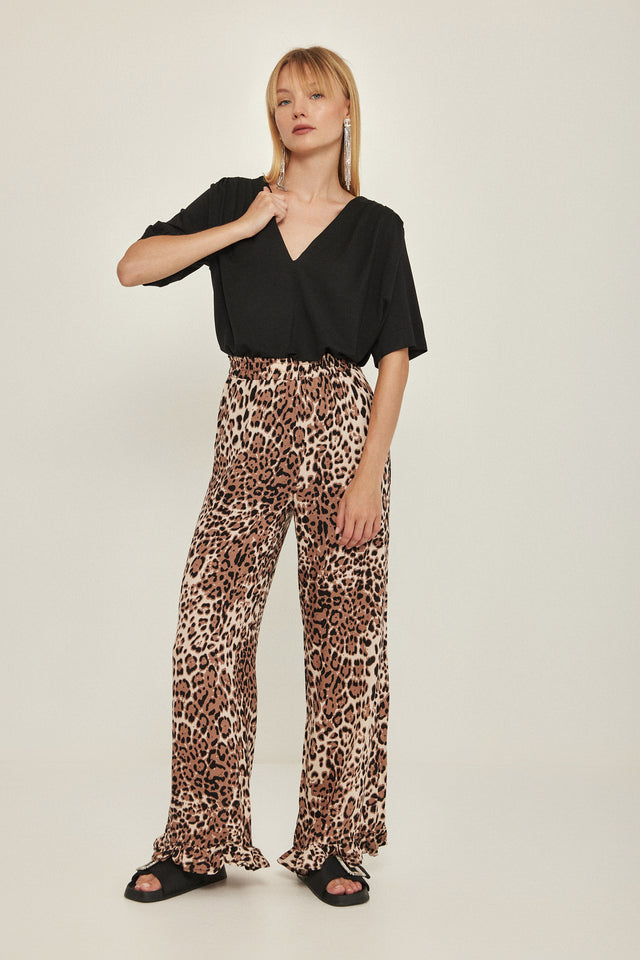 חולצת וי לייק כפלים מודל שחור