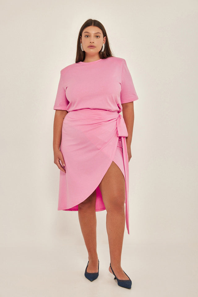 חצאית מעטפת ברד אנד באטר ורודה