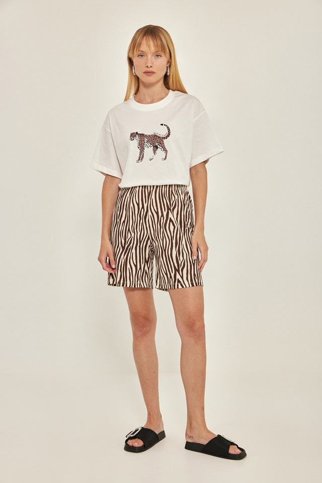 מכנסי ריב ספיריט ברמודה זברה