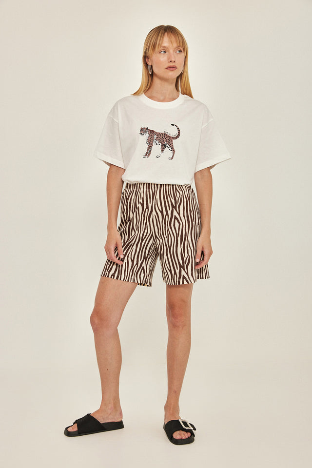 מכנסי ריב ספיריט ברמודה זברה