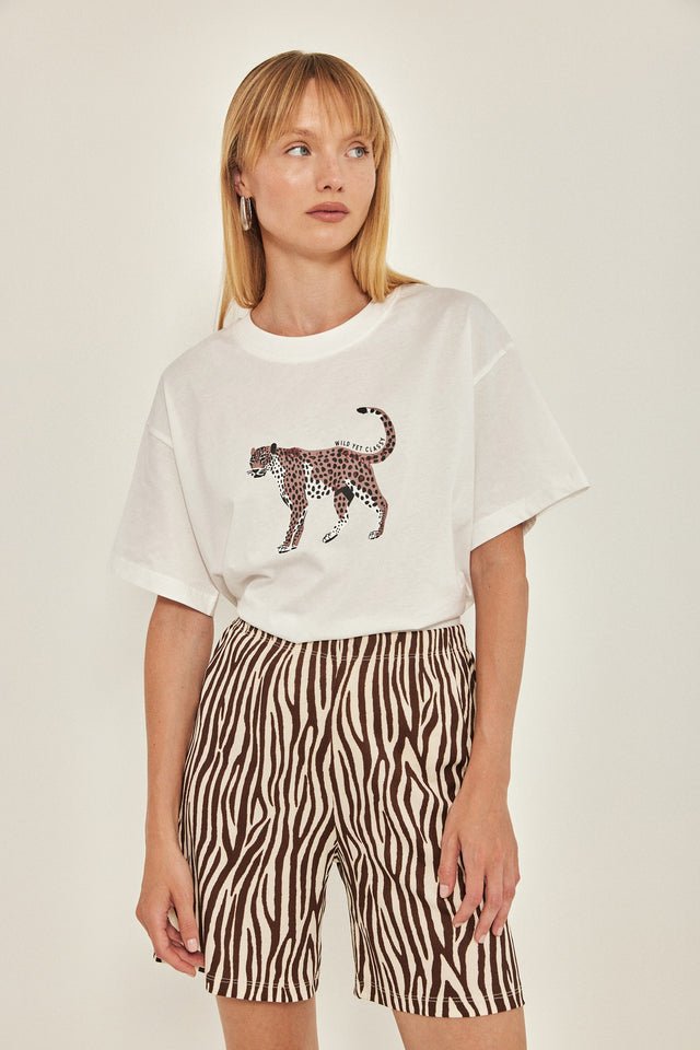 מכנסי ריב ספיריט ברמודה זברה