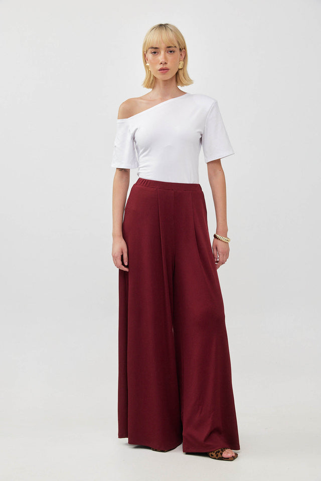 חולצת פרש אוף שולדר כרית לבנה