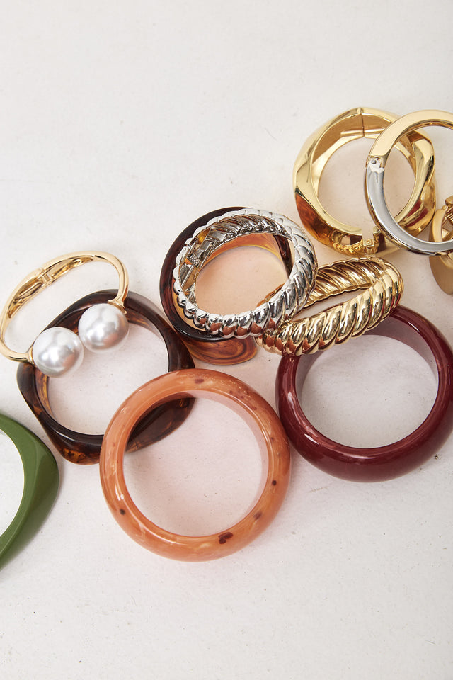 צמיד קשיח חום