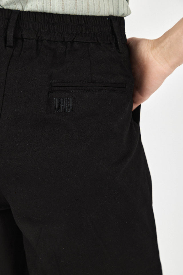 מכנסי ברמודה פרצל מחוייטים דריל שחורים