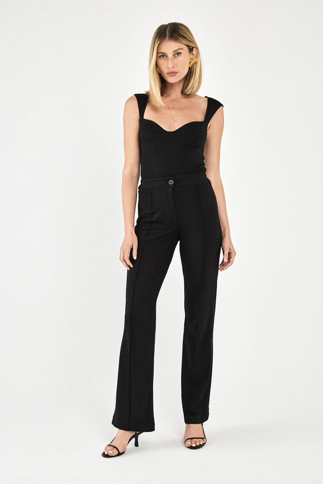 בגד גוף CURVE מחוך קאפים גופייה שחור