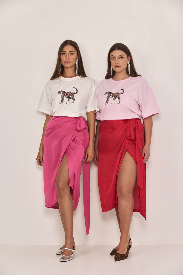 חצאית מעטפת מיאגי אדומה