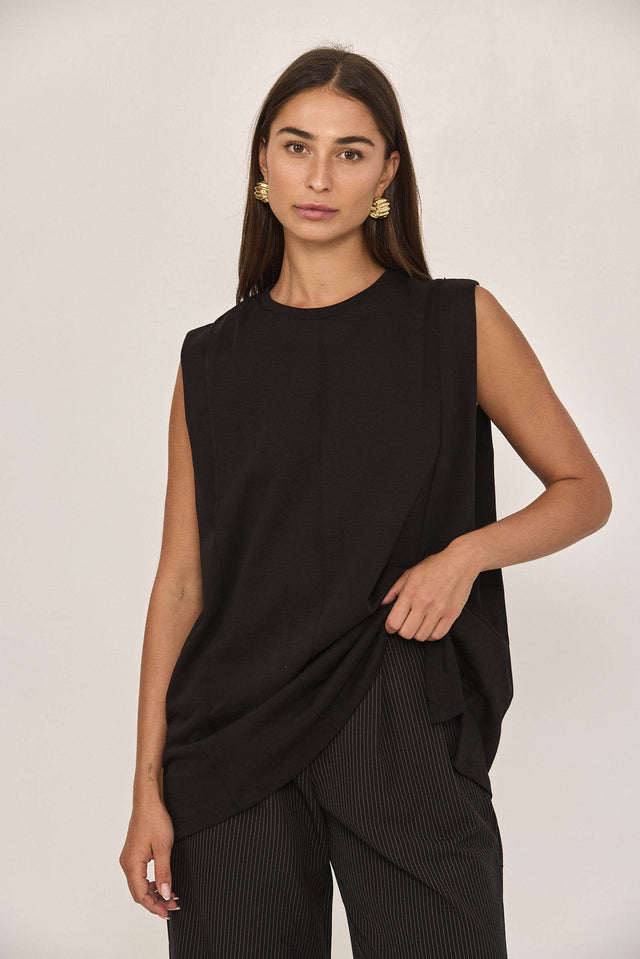 גופיית סאנשיין נירבירים שחורה