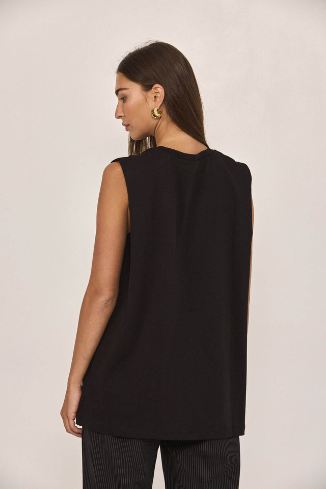 גופיית סאנשיין נירבירים שחורה