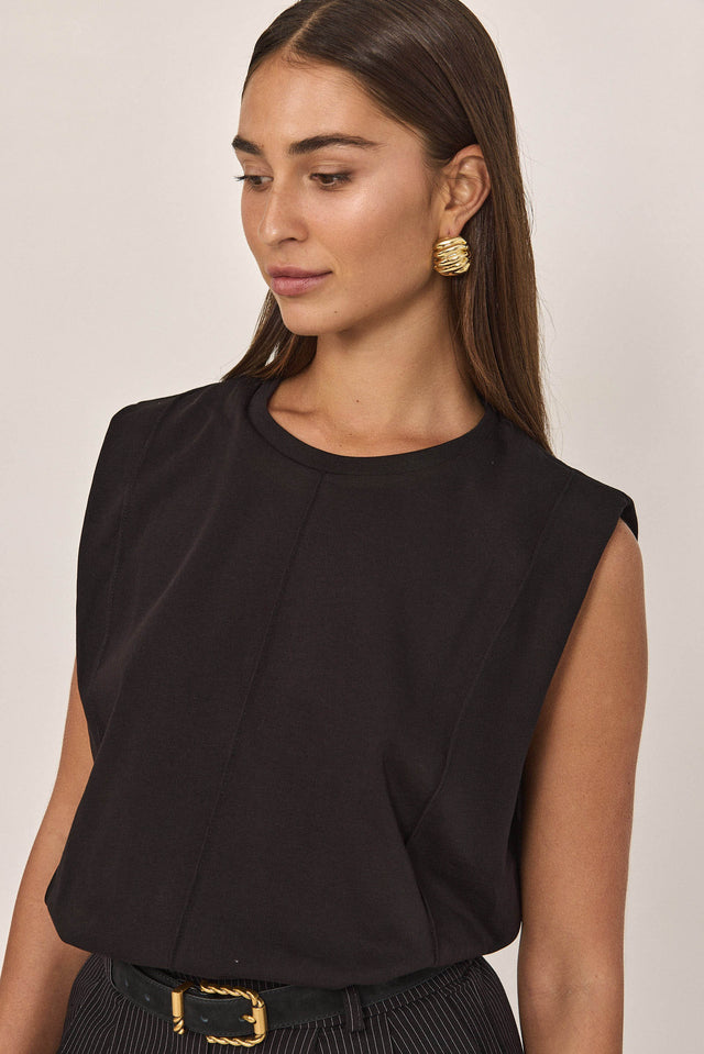 גופיית סאנשיין נירבירים שחורה