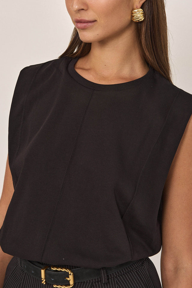 גופיית סאנשיין נירבירים שחורה