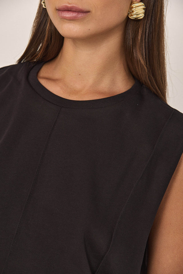 גופיית סאנשיין נירבירים שחורה