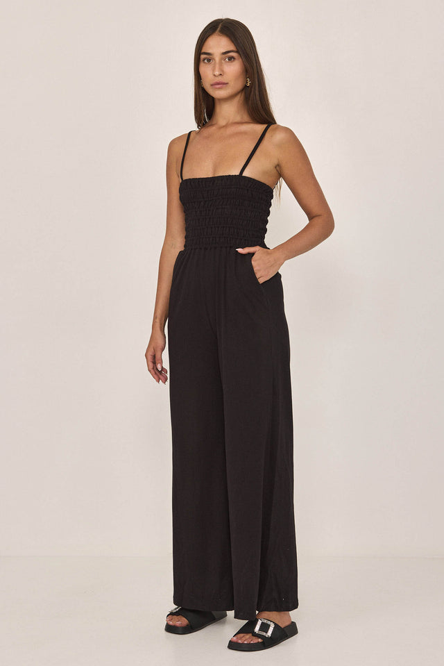 אוברול אייריש קרים גומי שחור