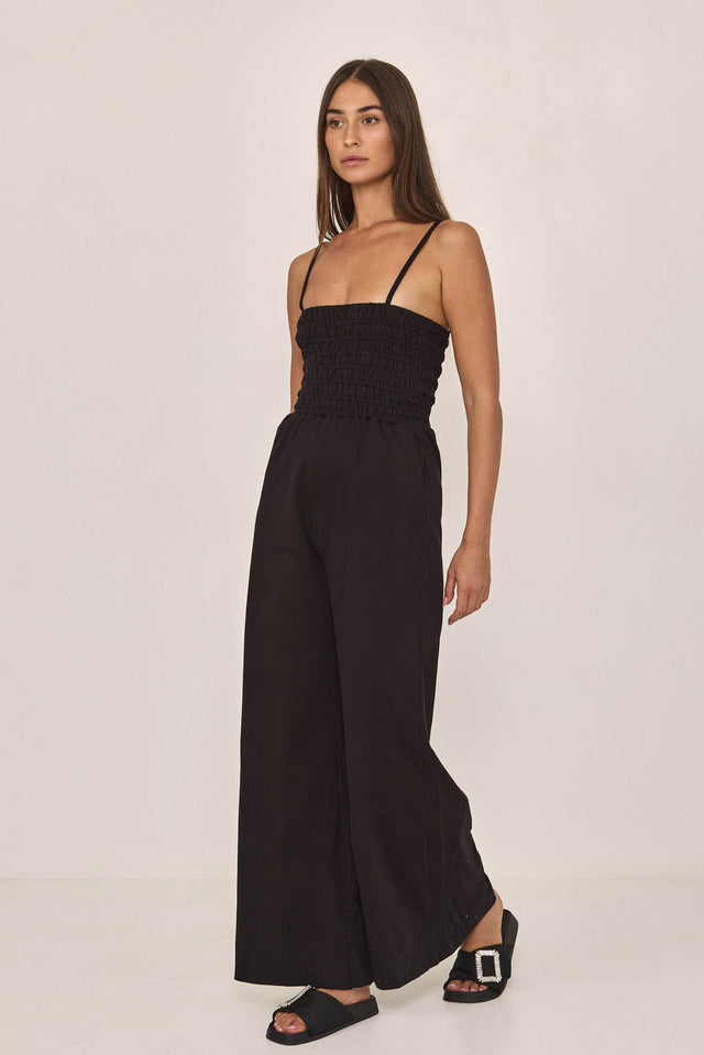 אוברול אייריש קרים גומי שחור