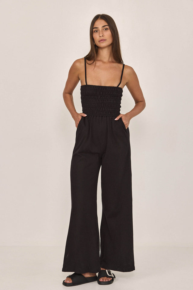 אוברול אייריש קרים גומי שחור